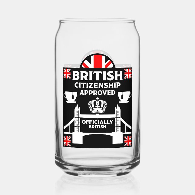 Verre Canette Dons de citoyenneté britannique (Recto)