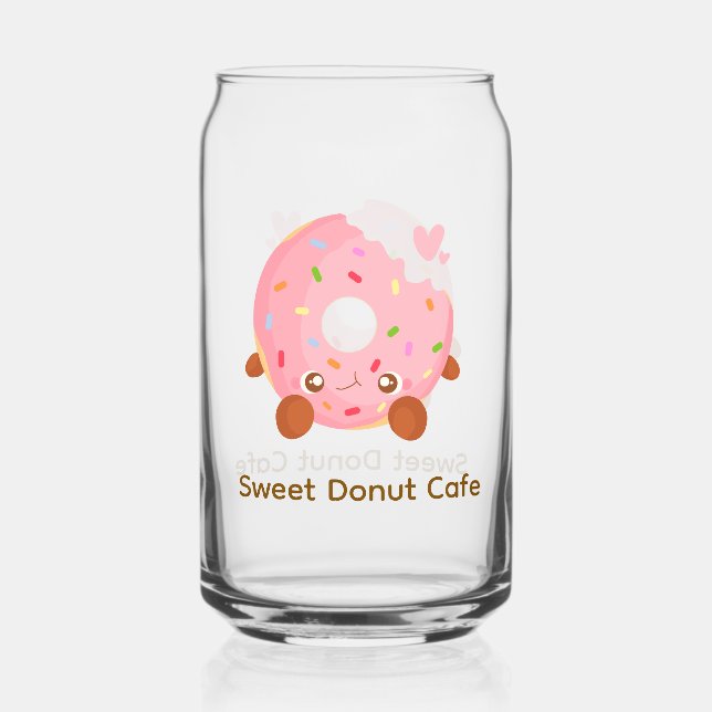 Verre Canette Donut joyeux avec pépites (Recto)