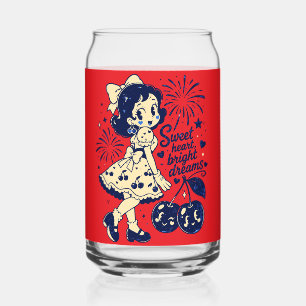 Verre Canette Douce fête d'indépendance du 4 juillet