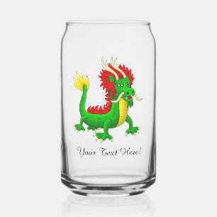 Verre Canette Dragon Chinois Merveilleux
