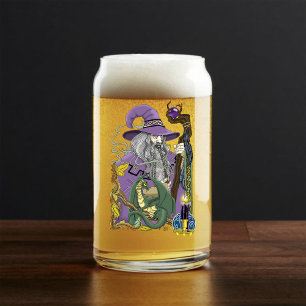 Verre Canette Dragon Fantastique au Sorcier Celtique Violet