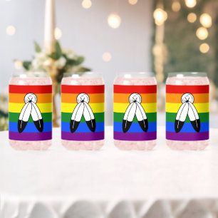Verre Canette Drapeau de fierté bispirituel de SlipperyJoe's sym