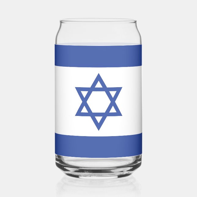 Verre Canette Drapeau de l'État d'Israël Étoile de David Judaïsm (Gauche)