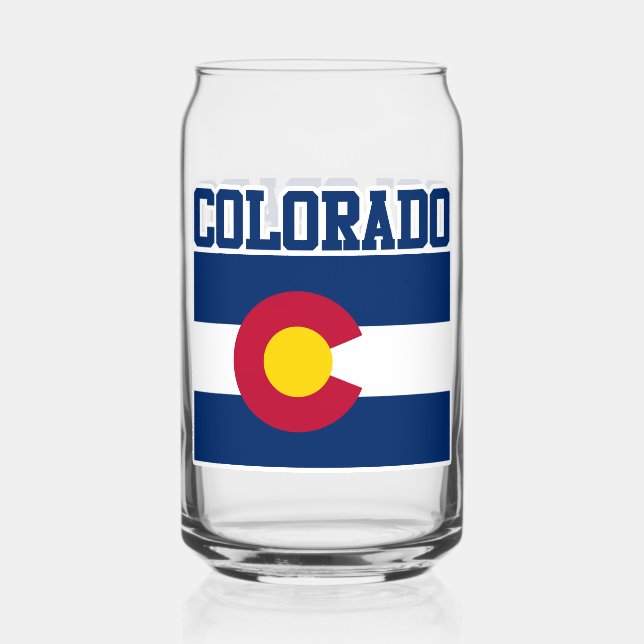 Verre Canette Drapeau de l'État du Colorado Musique (Recto)