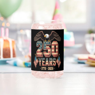 Verre Canette Drapeau du 250e anniversaire des États-Unis 250 an