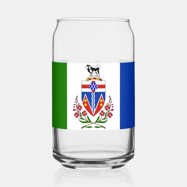 Verre Canette Drapeau du Yukon (Recto)
