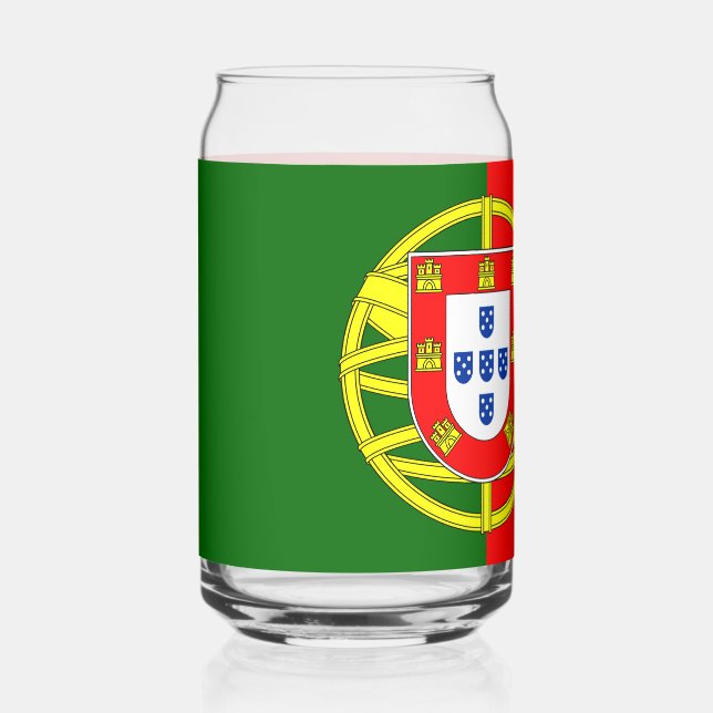 Verre Canette Drapeau portugais (Recto)