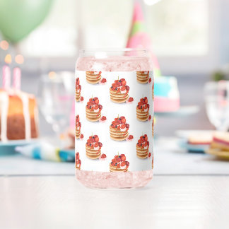 Verre Canette Drinkware Set Breakfast Pancakes