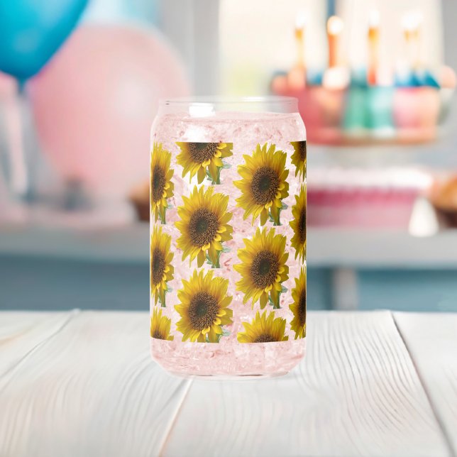 Verre Canette Drinkware Set Cute Sunflower  (Insitu (Baby Shower))