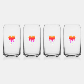 Verre Canette Drinkware Set - Small hearts, big bu