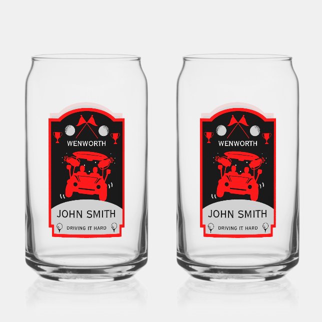 Verre Canette Drôle cadeau de golf pour les débutants (Recto)