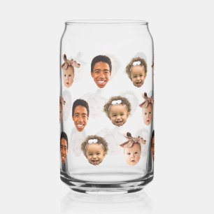 Verre Canette Drôle papa personnalisé de 3 enfants Photo