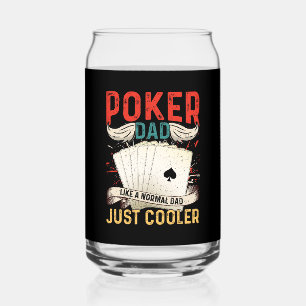 Verre Canette Drôle poker Papa mot art