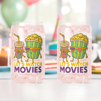 Verre Canette Duo Popcorn & Soda – Ambiance Soirée Cinéma