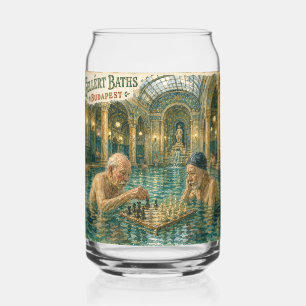Verre Canette Échecs dans les bains Gellert Budapest Hongrie