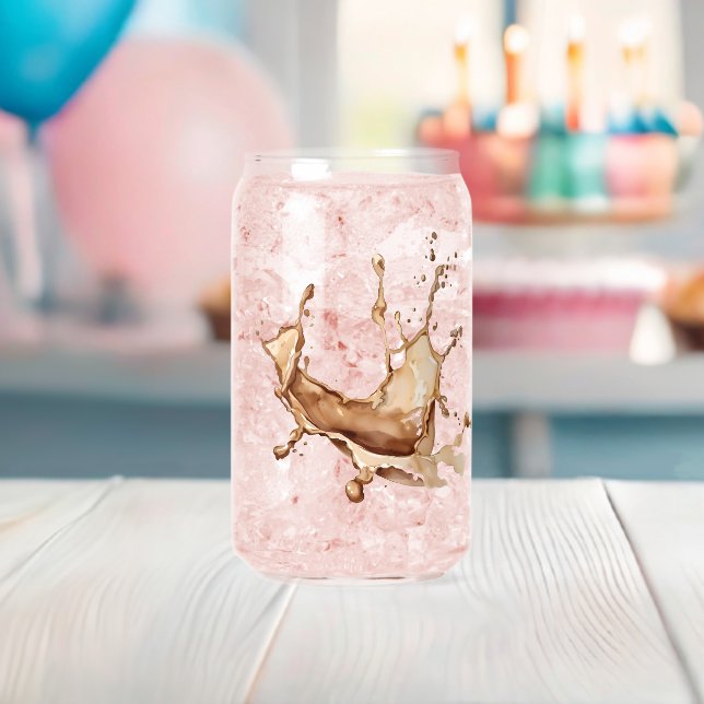 Verre Canette Éclaboussure de café (Insitu (Baby Shower))
