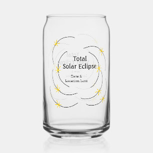 Verre Canette éclipse solaire totale ajouter date lieu moitié so