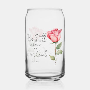 Verre Canette Écriture Soyez toujours et Sachez que je suis Dieu