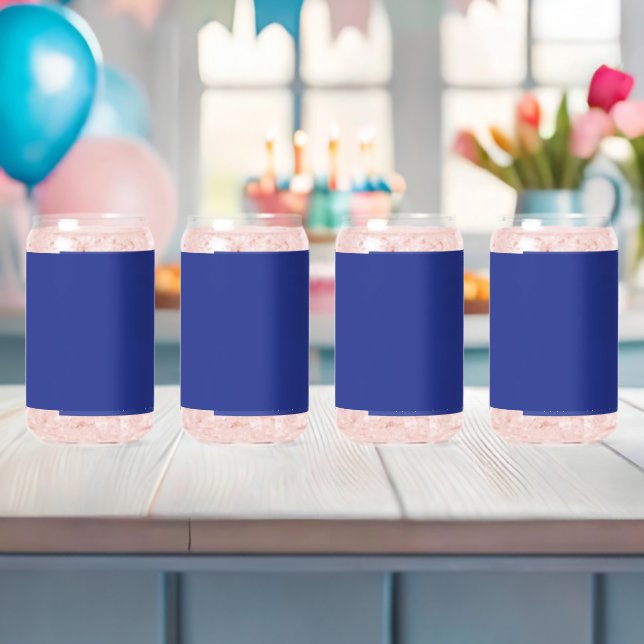 Verre Canette Élégance des Fêtes Royale Bleue (Insitu (Baby Shower))
