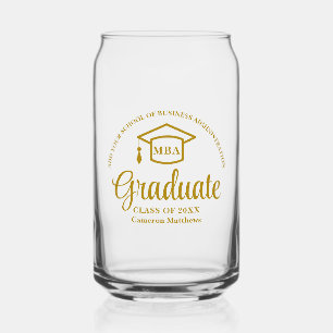 Verre Canette Elégant Gold Business School MBA
