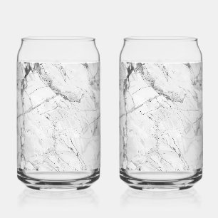 Verre Canette Elégant gris "Granite Haze Whorl" Marbre Texture D