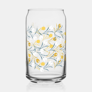 Verre Canette Élégant motif floral de Tulipe
