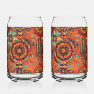 Verre Canette Enchanter Bleu "Echos Intricés" Boisson Can Gl