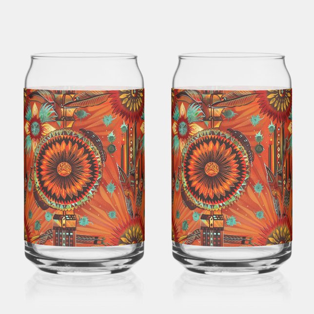 Verre Canette Enchanter Bleu "Echos Intricés" Boisson Can Gl (Recto)