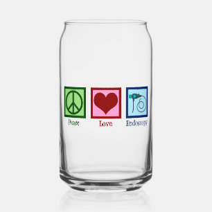 Verre Canette Endoscopie Peace Love