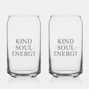 Verre Canette Énergie d'âme gentille propre et simple