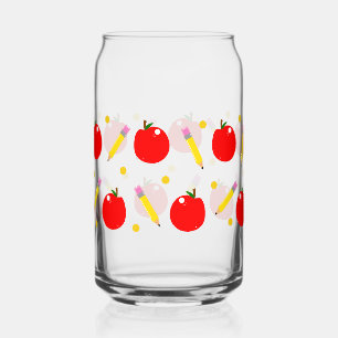 Verre Canette Enseignant Vie Mignonne École Can Glass Wrap