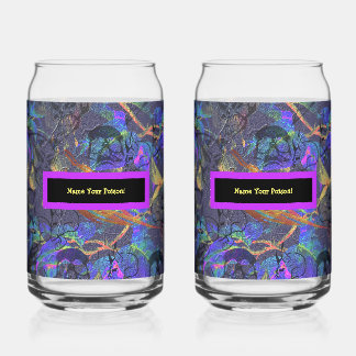 Verre Canette Ensemble de 2 Nom Votre Poison