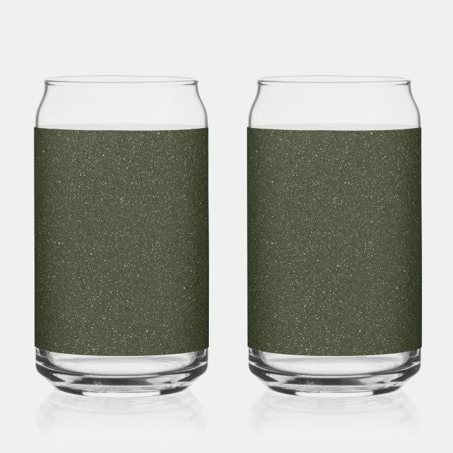 Verre Canette Ensemble de Drinkware Spécialisé Moss Green Speckw (Recto)
