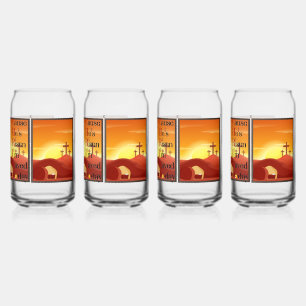 Verre Canette Ensemble de lunettes de boisson Christ Acronyme