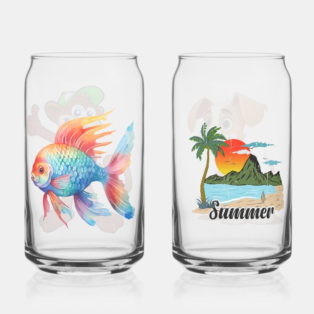 Verre Canette Ensemble de produits (Verso)