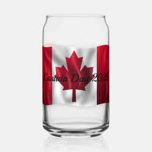 Verre Canette Ensemble de vaisselle de drapeau du Canada