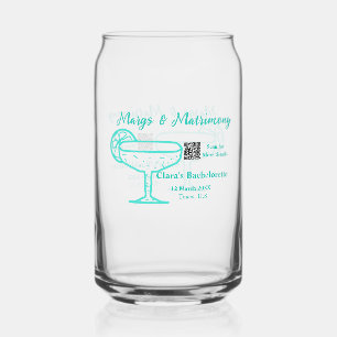 Verre Canette enterrement de vie de jeune fille Turquoise Margs 