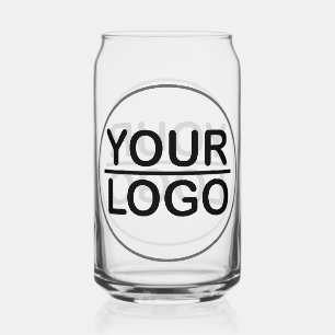 Verre Canette Entreprise de logo personnalisé