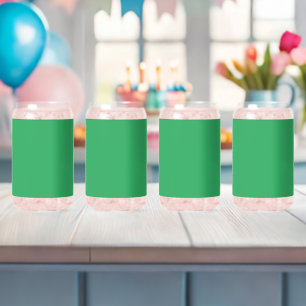 Verre Canette Épingle à bouton vert émeraude personnalisée
