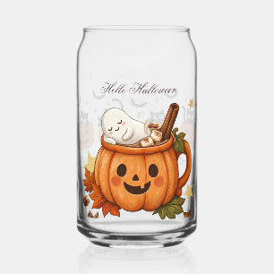 Verre Canette Épuisé sans café, joli design Halloween