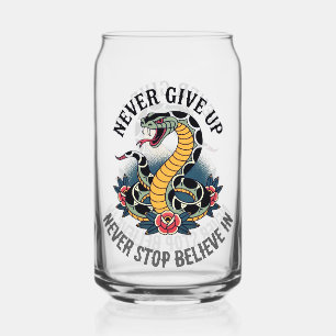 Verre Canette Esprit sans peur : Serpent gras et oeuvre d'art Ro