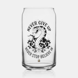 Verre Canette Esprit sans peur : Serpent gras et oeuvre d'art Ro