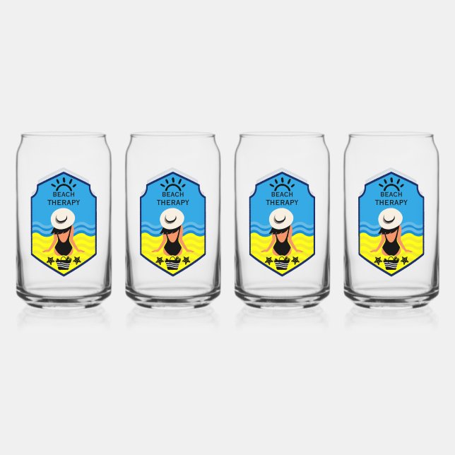 Verre Canette Essentiel Été Plage  (Recto)