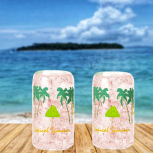 Verre Canette Été Tropical