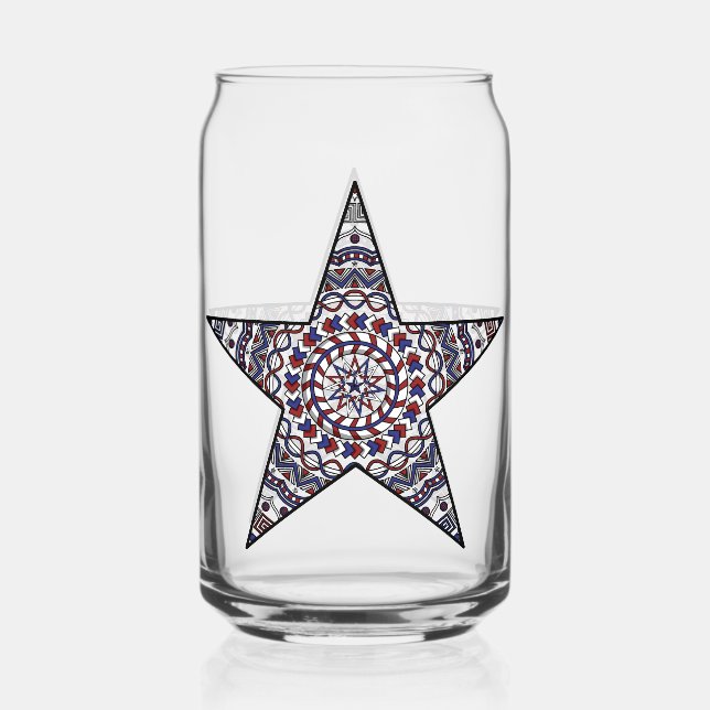 Verre Canette Étoile de l'Indépendance (Recto)