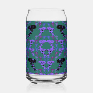 Verre Canette Étoiles Roses