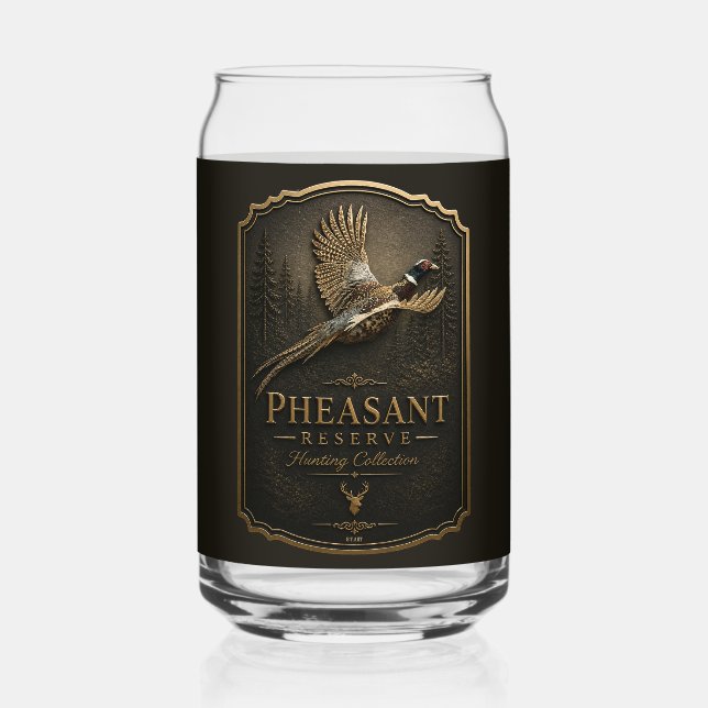 Verre Canette Faisan, Chasse Royale (Recto)