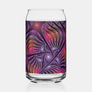 Verre Canette Fantaisie Abstraite Colorée Tripante Fractale Viol