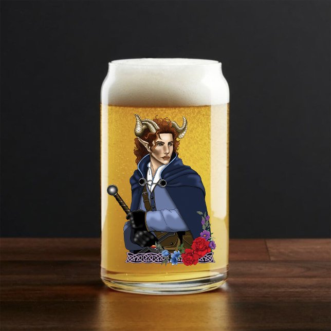 Verre Canette Faun Horned Fae Fantasy  (Créateur téléchargé)