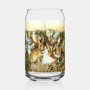 Verre Canette Fées et lapin
